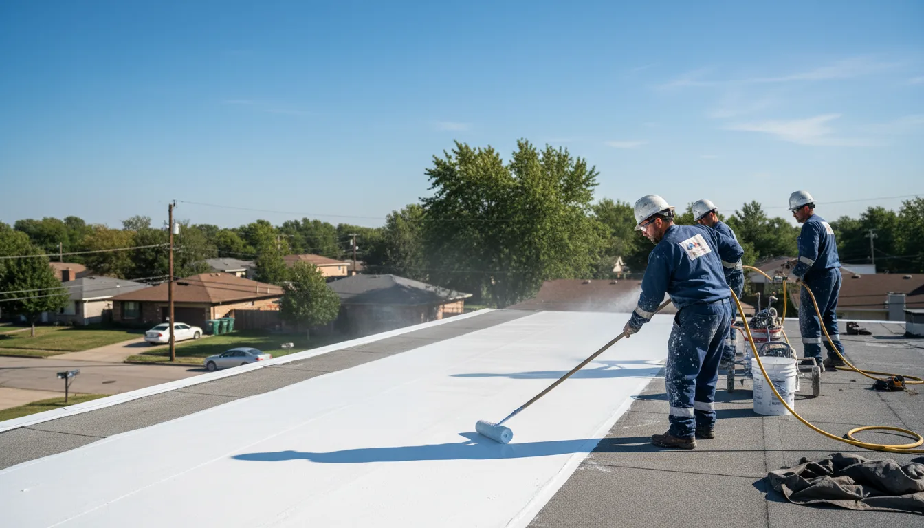 Commercial roof coating in Oregon House, CA near me